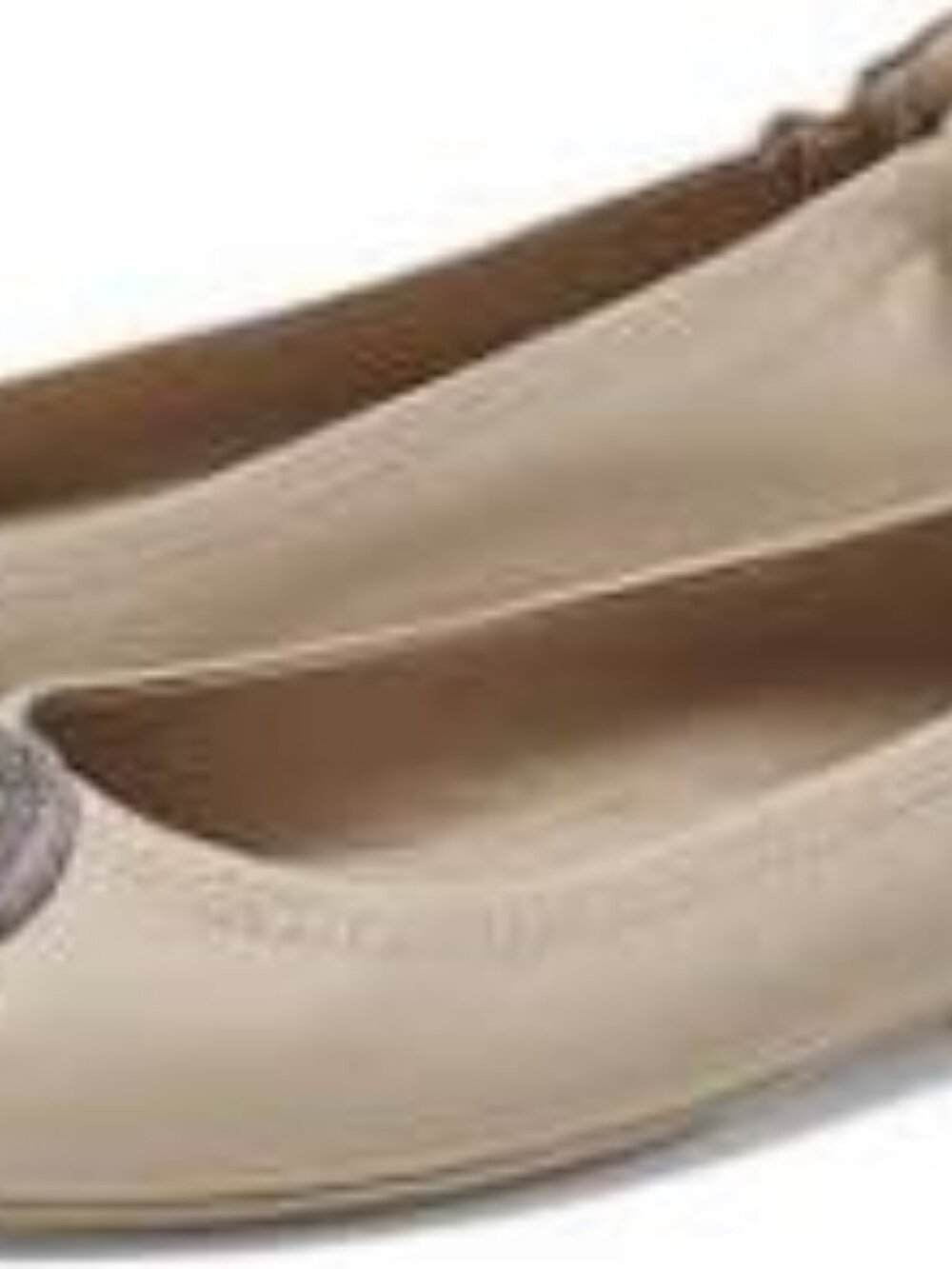 NibTory Burch   Minnie Travel Ballet Pave - Stone Gray/Silver
